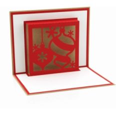3d christmas ornaments pop up card