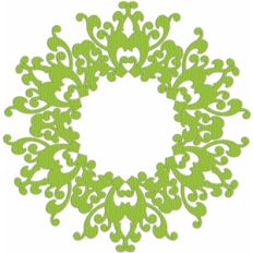abstract decorative wreath