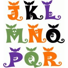 halloween alphabet 2 j-r