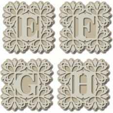 damask monogram efgh