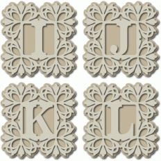 damask monogram ijkl