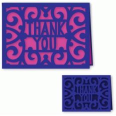 ornate thank you card a2