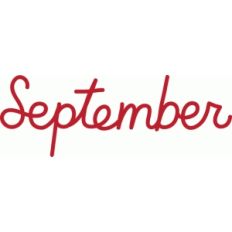 september word art