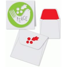 peace bird mini card and envelope set