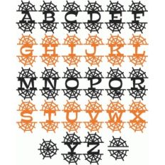 spiderweb letters uppercase