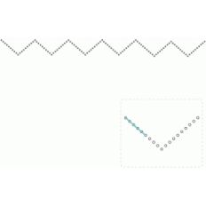chevron / zigzag border stitching template
