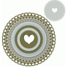 heart border nested scalloped circles