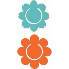 2 bookmarks - flowers