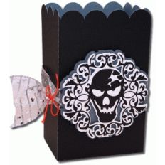 3d skull favor bag