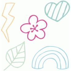 hand drawn doodles set