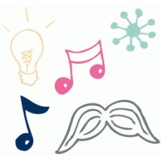 hand drawn doodles set