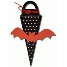 3d closed handled bat cone box