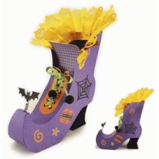 witch’s high top shoe candy box décor
