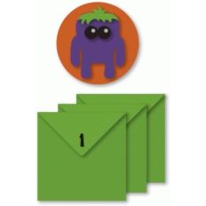 monster hunt clue disc and envelopes