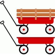 2 wagons