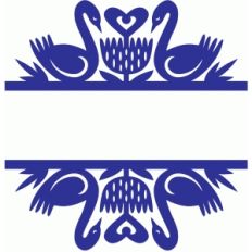 lovely swans split damask