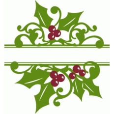 split holly damask