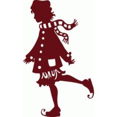 old fashioned figure skater