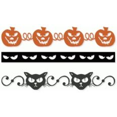 pumpkin and cat borders