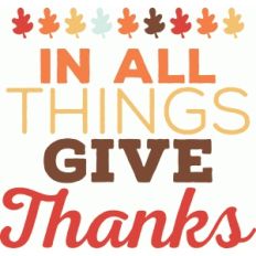 'in all things give thanks' phrase