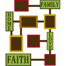 family, love and faith photo collage