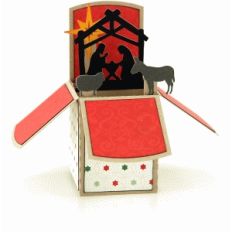 a2 nativity box card