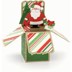 a2 santa christmas box card