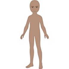 Jacob paper doll skin tone 3