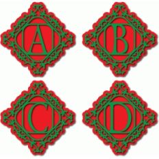 holly frame monogram abcd