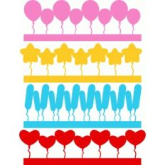 party balloons borders set