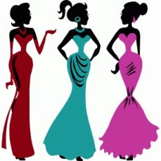 fancy fashion silhouettes