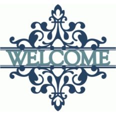 split welcome damask flourish