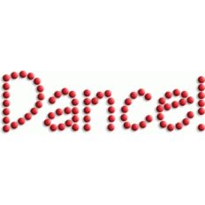 dance - rhinestone word collection