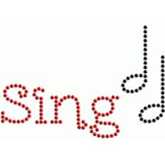 sing - rhinestone word collection