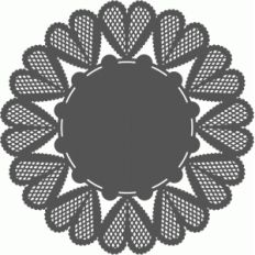 heart doily