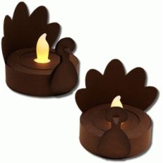 3d turkey tealight holder