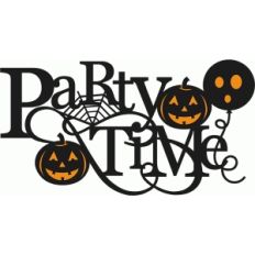 party time halloween title