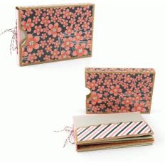 string tie 4x6 scalloped pocket mini album with box