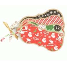 christmas rounded tag mini album