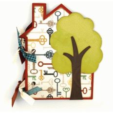 house shaped mini album