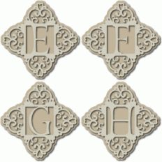 ornate monogram efgh