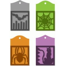 spooky halloween pocket tags