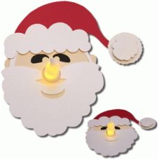3d santa tealight holder