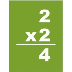 2x2 flashcard