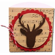 reindeer short envelope bag