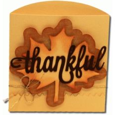 thankful short envelope bag