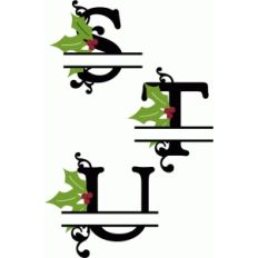 holly split monograms s-u