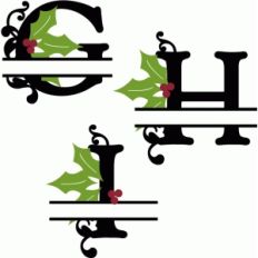 holly split monograms g-i