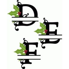 holly split monograms d-f