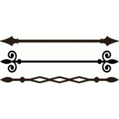 3 flourish borders